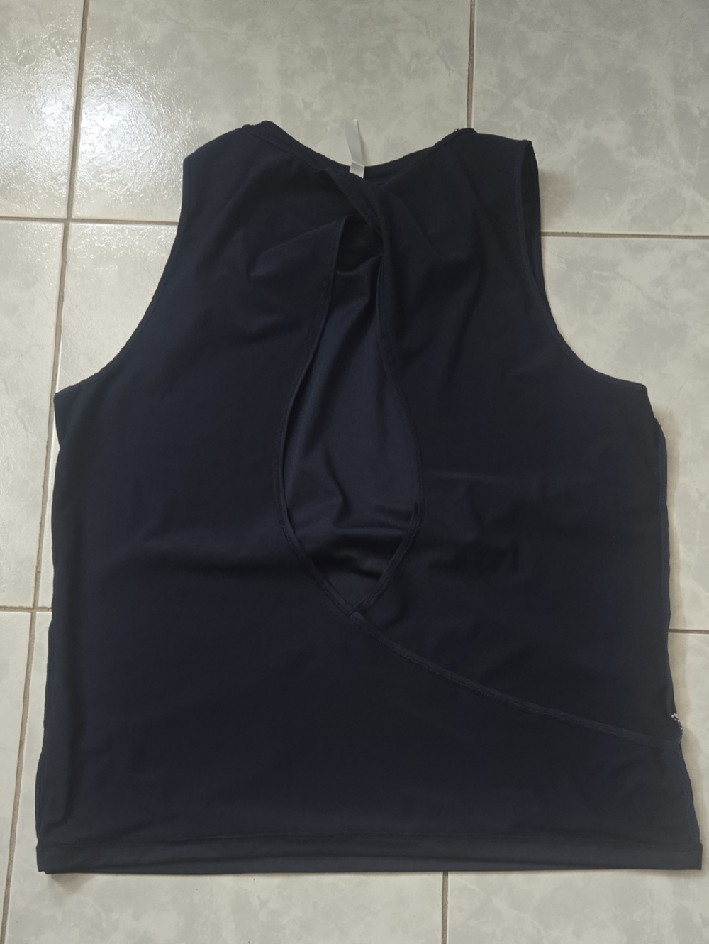 Fabletics Navy Blue Openback Tank Top - Picture 12 of 14
